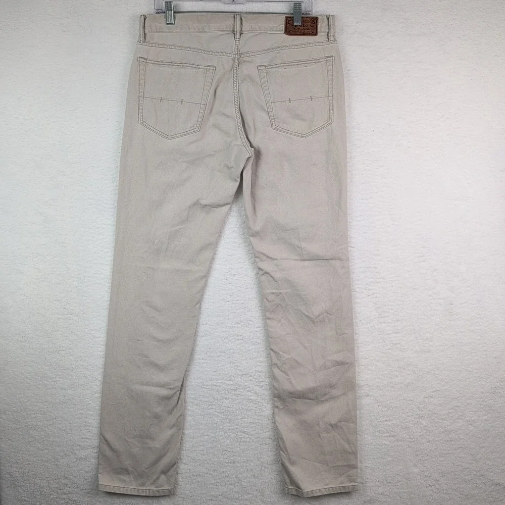 Polo Ralph‎ Lauren Khaki Pants Men's 32x32 Varick Slim Straight Jeans Corduroy